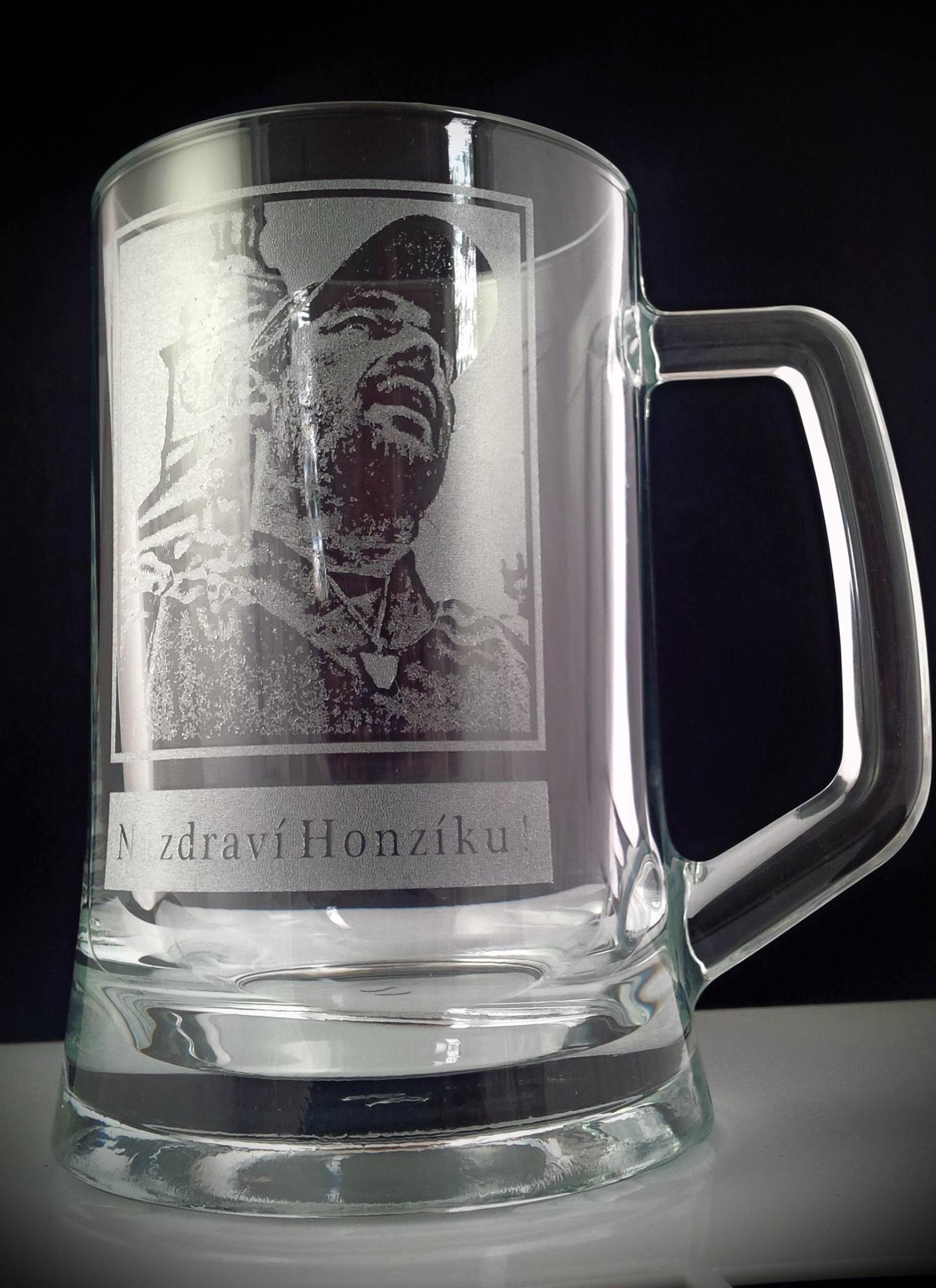 Skleněný pivní krýgl s fotkou, krýgl s fotografií - 300ml
