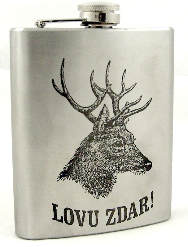 Nerezová placatka "Lovu zdar"