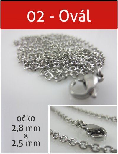 Řetízek OVÁL