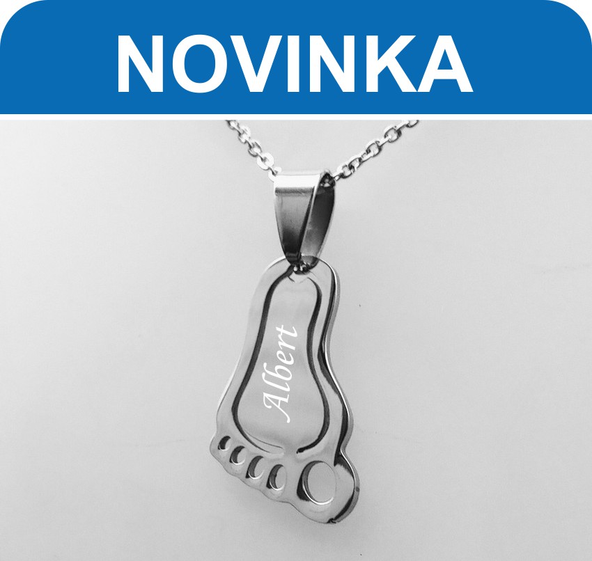 Ocelový přívěsek Nožička 24mm