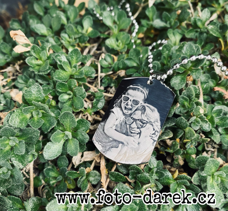 Ocelový přívěsek DOG TAG s vlastní fotografií / Několik variant