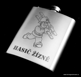 Nerezová placatka "Hasič žízně"