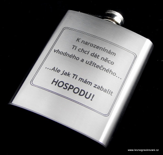 Nerezová placatka "Hospoda"